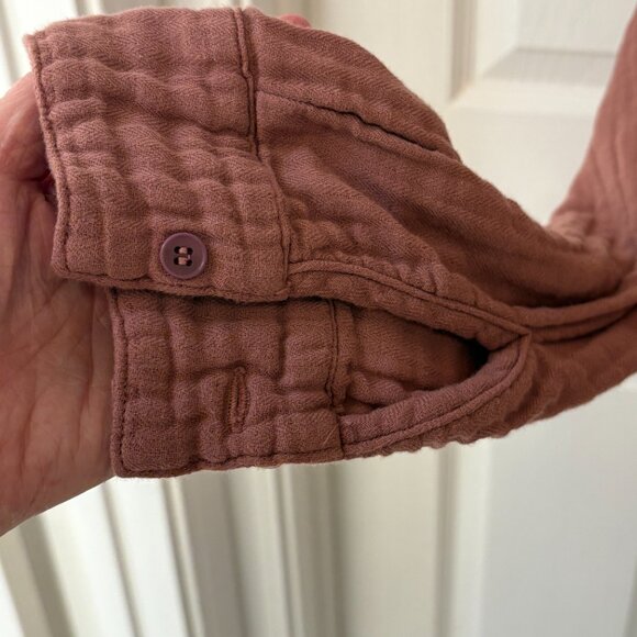 CP Shades Marella Double Cotton Gauze Button-up, Pecan M - Picture 5 of 9